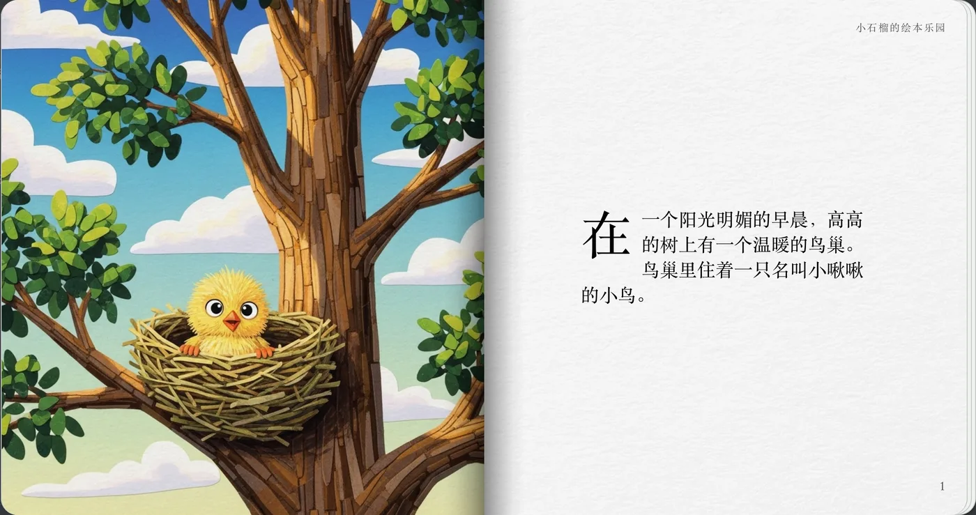 小啾啾的第一次飞行 1