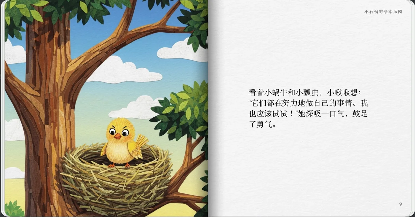 小啾啾的第一次飞行 9